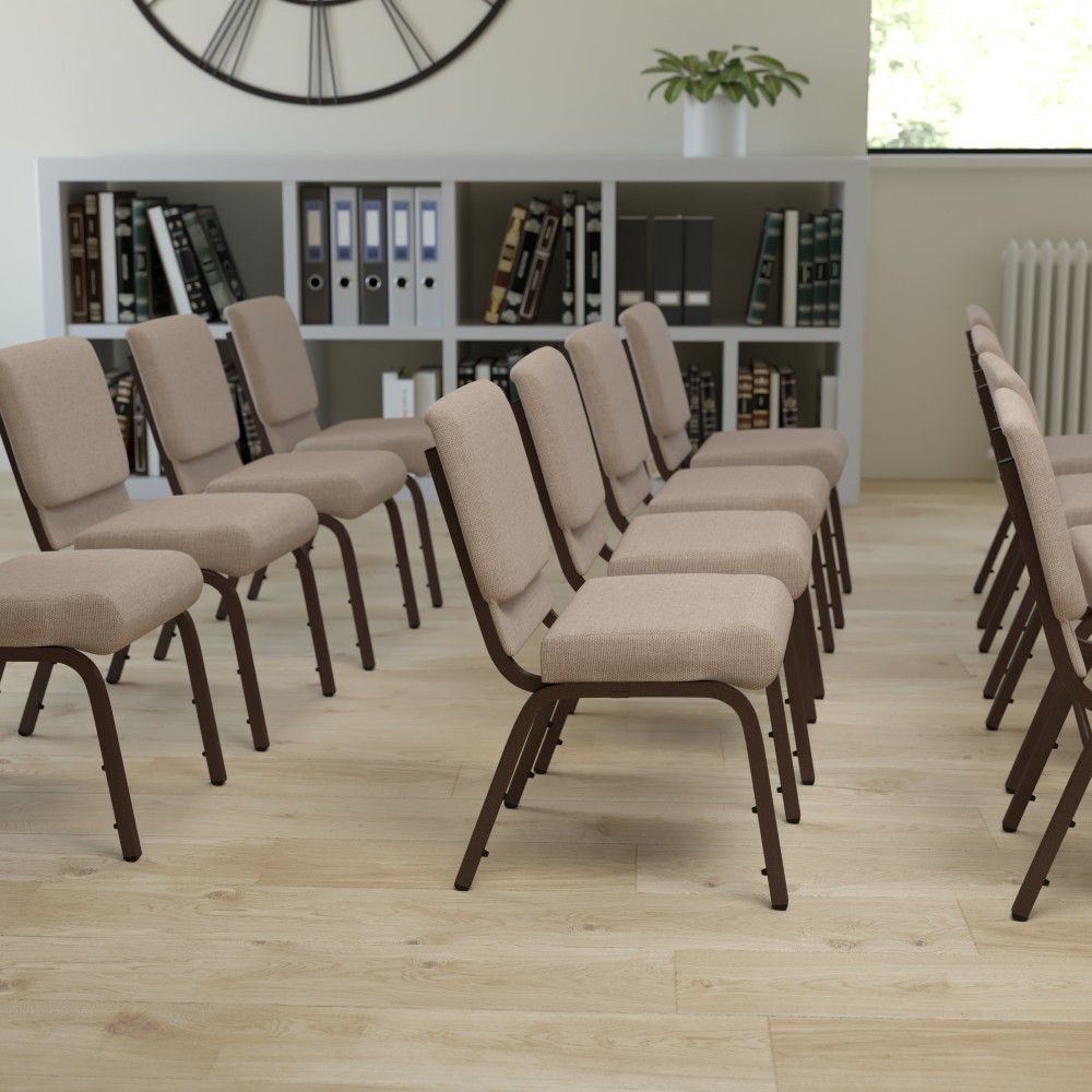 Flash Furniture HERCULES Series 21"W Stackable Church Chair,