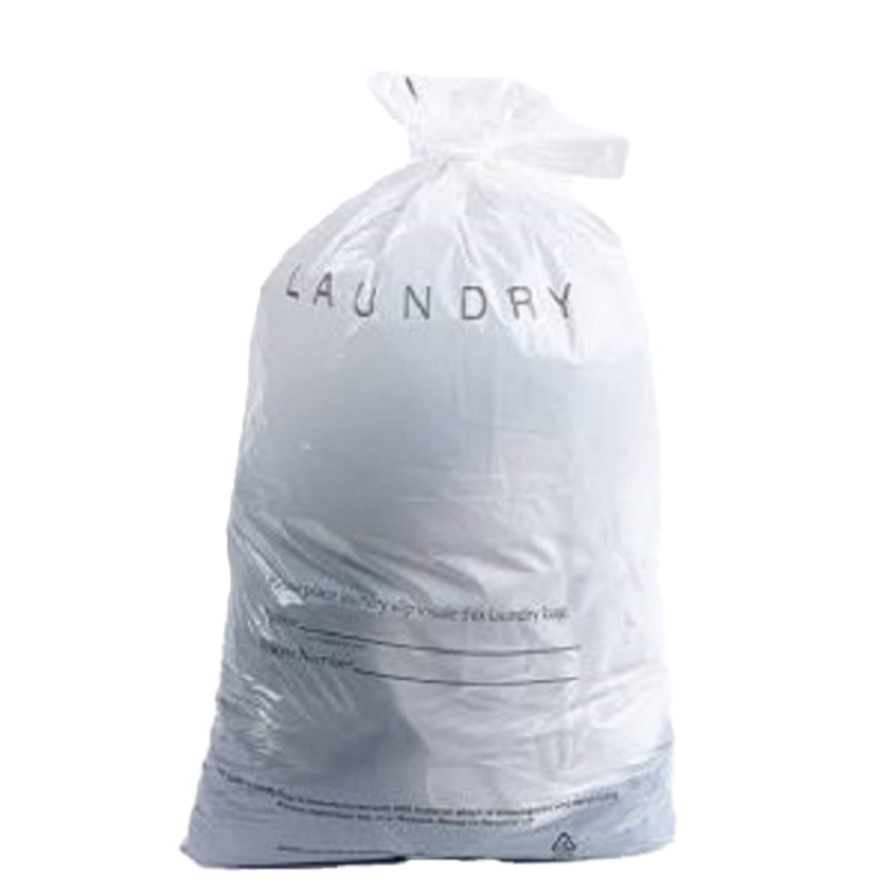 MultiPlast Systems Tear Tape Laundry Bags, 14" x
