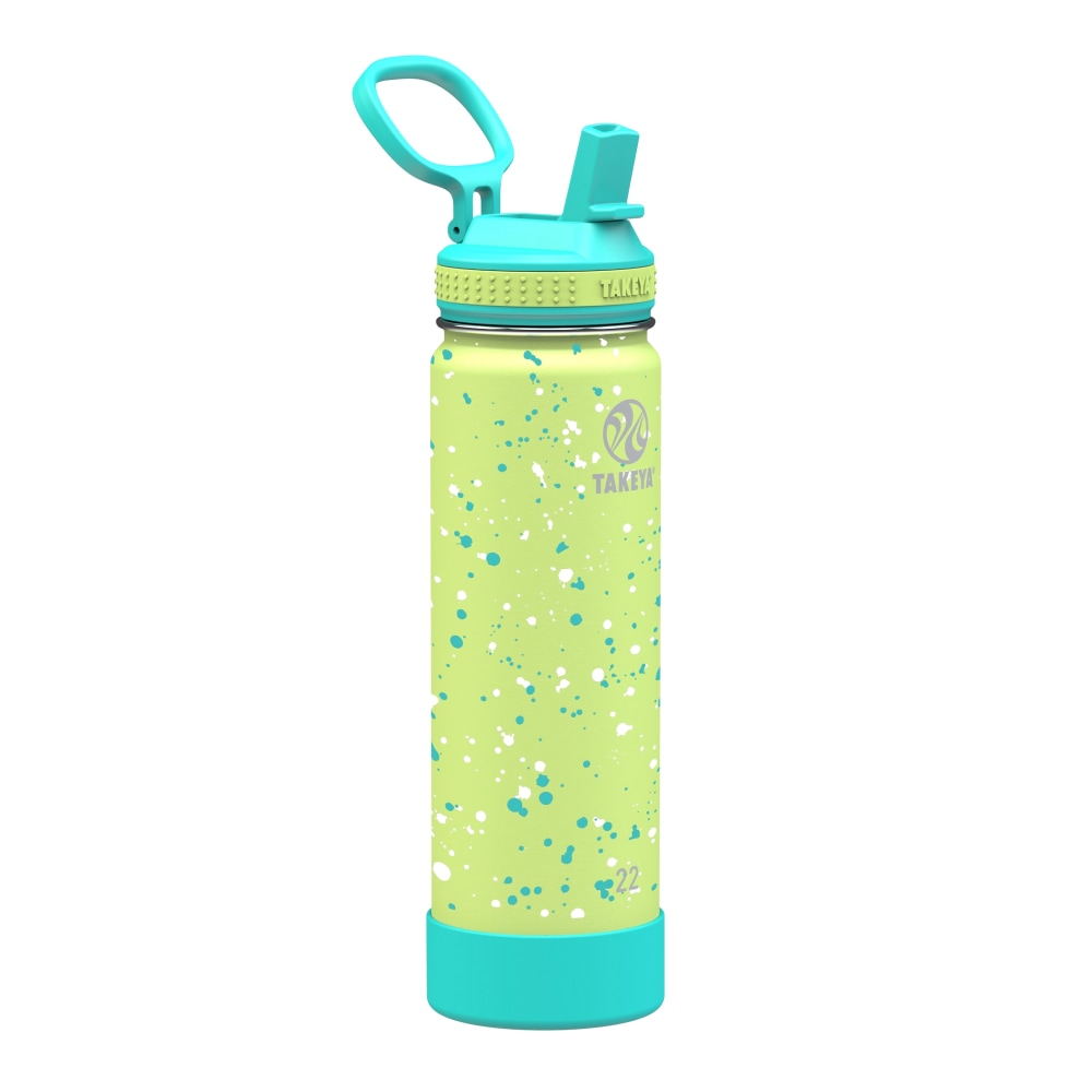 Takeya Actives Straw Lid Reusable Water Bottle, 22