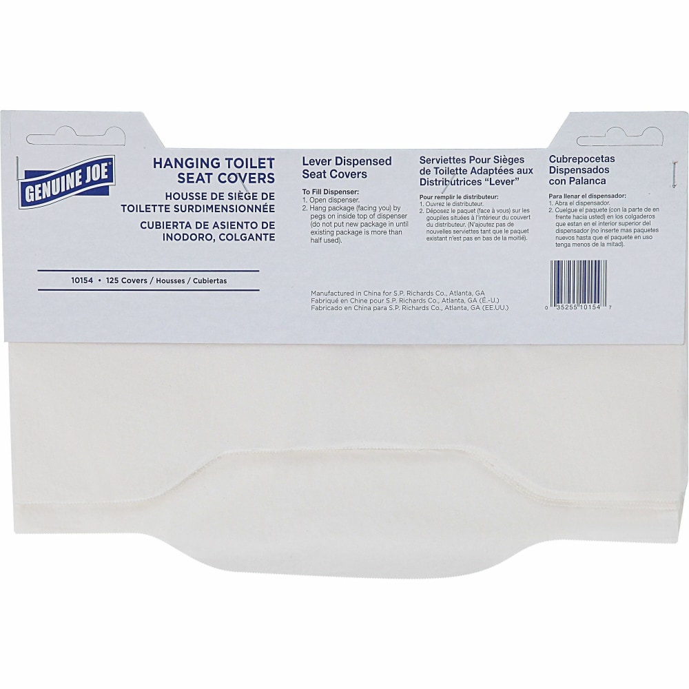 Genuine Joe Quarter-Fold Toilet Seat Covers - Quarter-fold