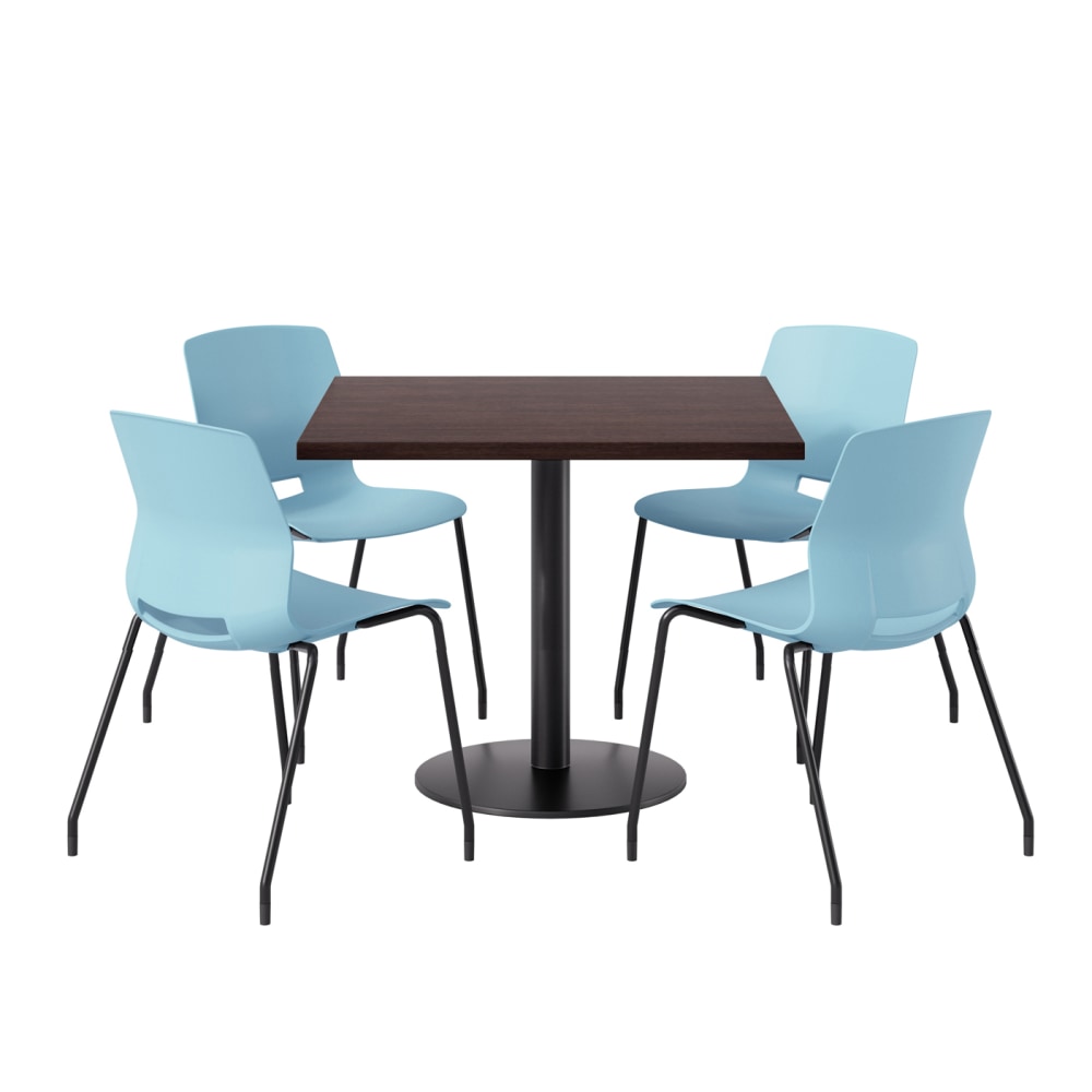 KFI Studios Proof Cafe Pedestal Table With Imme