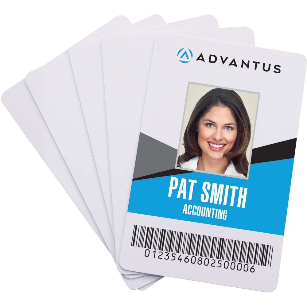 Advantus Blank PVC ID Cards - Printable -