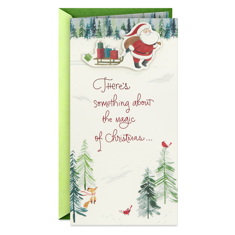 Hallmark Money Holder Christmas Card (The Magic of