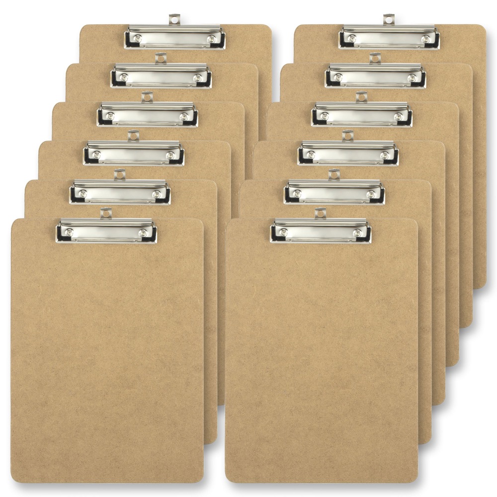 Office Depot® Brand Wood Clipboards, 9" x 12-1/2",