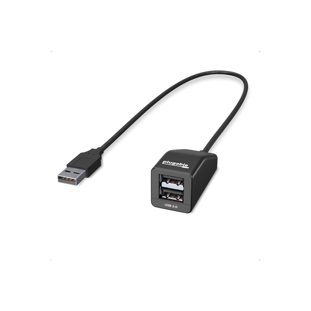 Plugable USB2-2PORT - Hub - 2 x USB