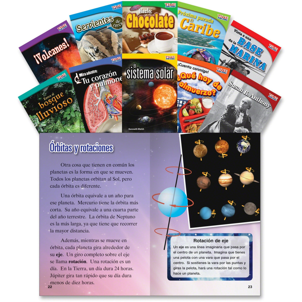 Shell Education TFK 2nd-grade Spanish 10-Book Set 3