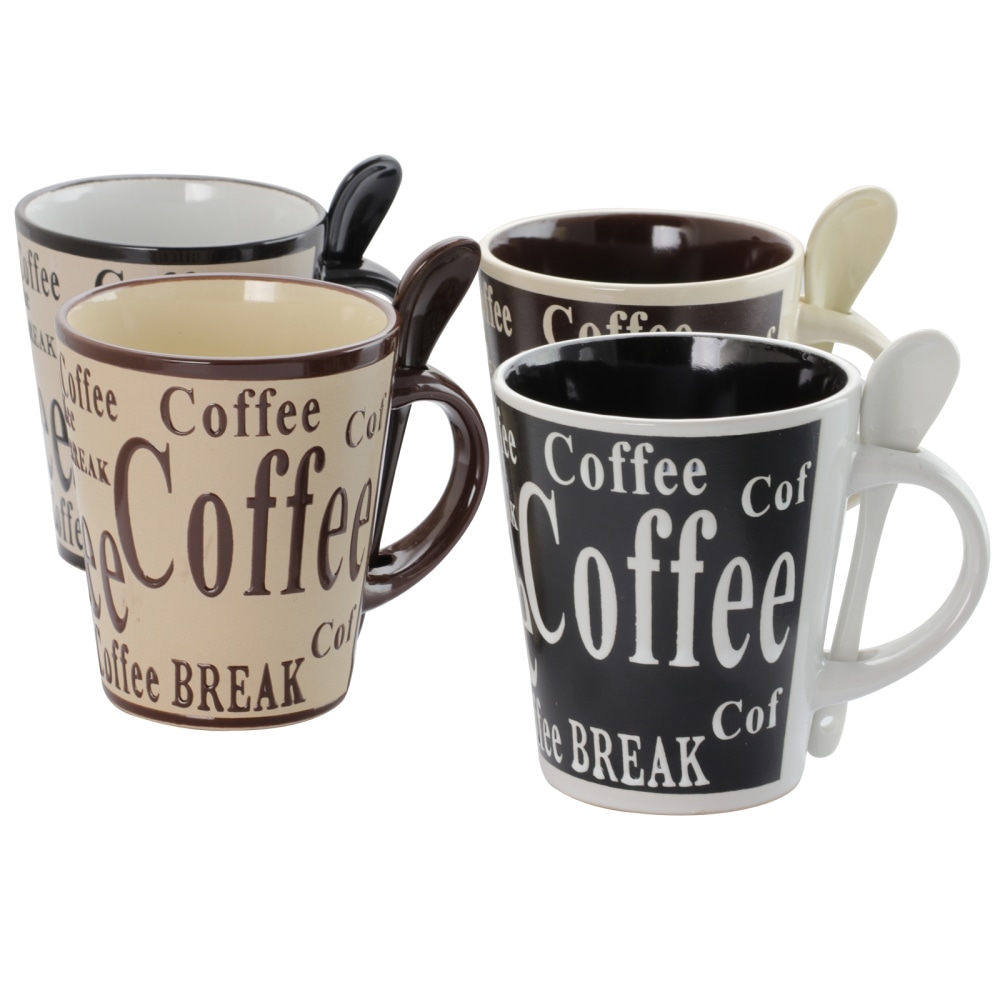 Mr. Coffee Mug And Spoon Set, Bareggio, 12