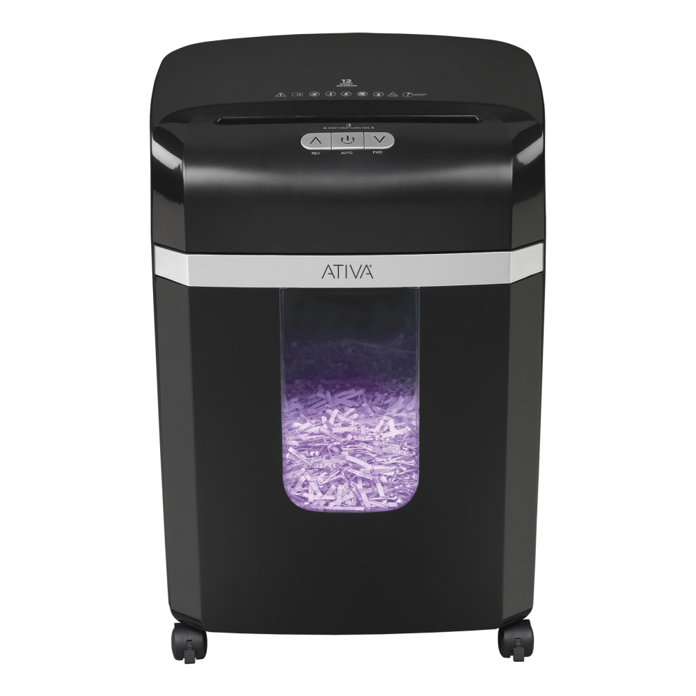 Ativa® 12-Sheet Cross-Cut Shredder, A12CC19