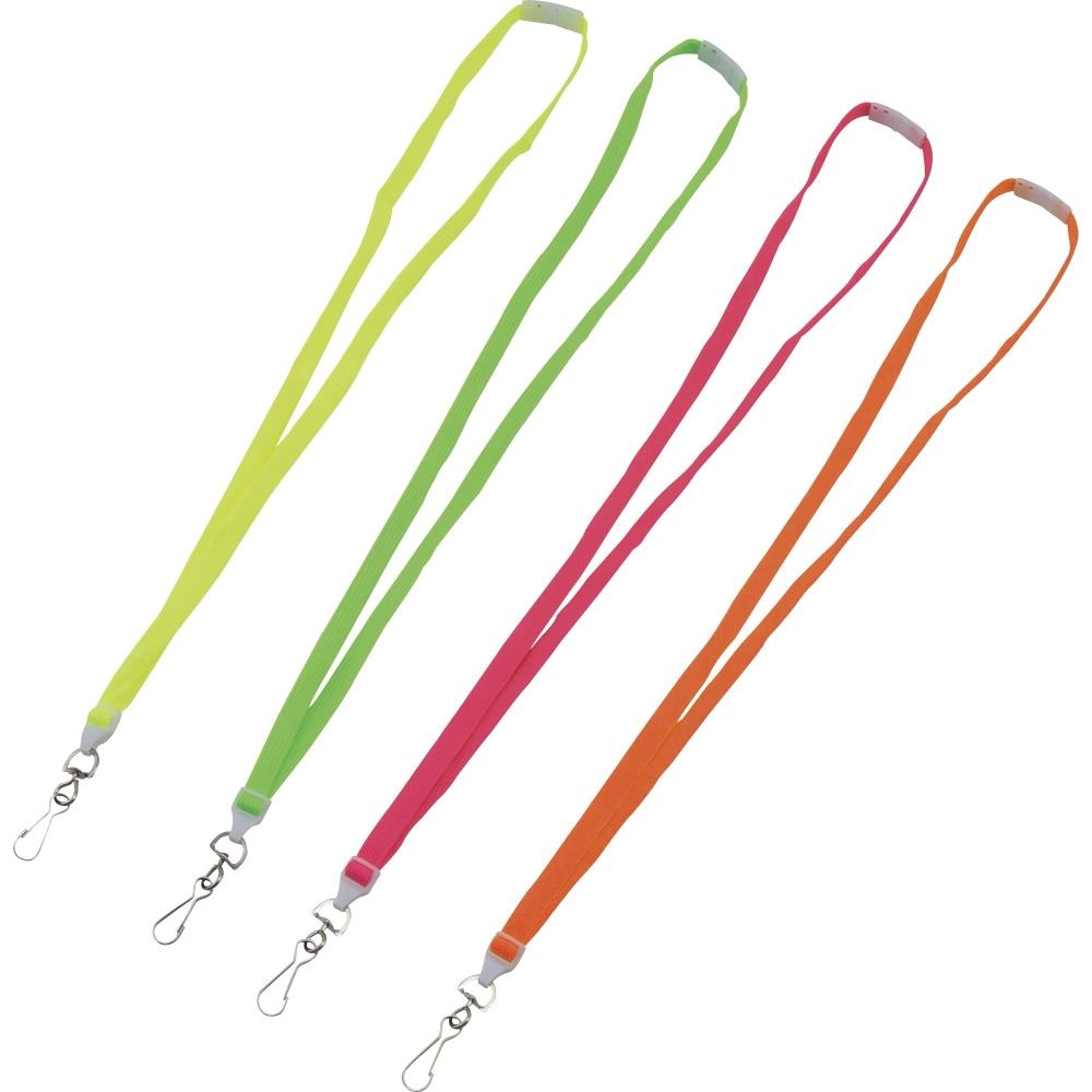 Advantus Neon Breakaway Lanyard - 0.5" Width x