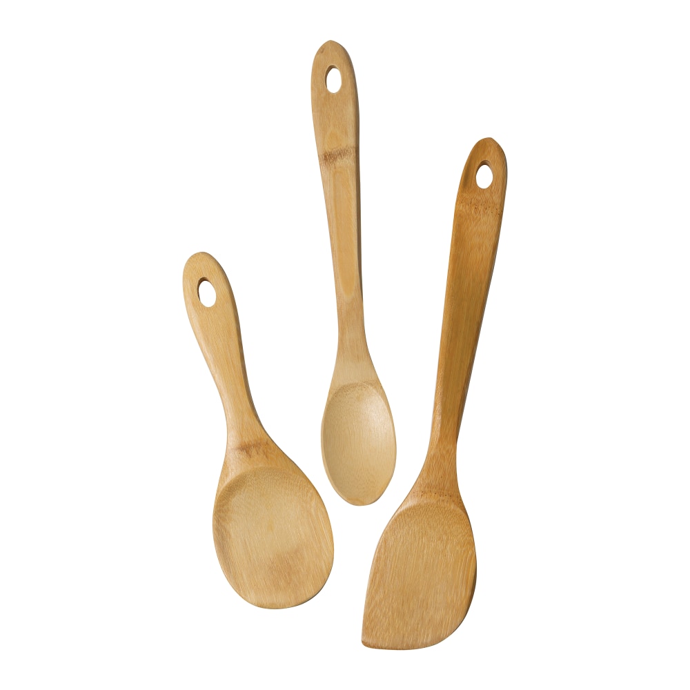 Joyce Chen Burnished Bamboo 3-Piece Wok Utensil Set