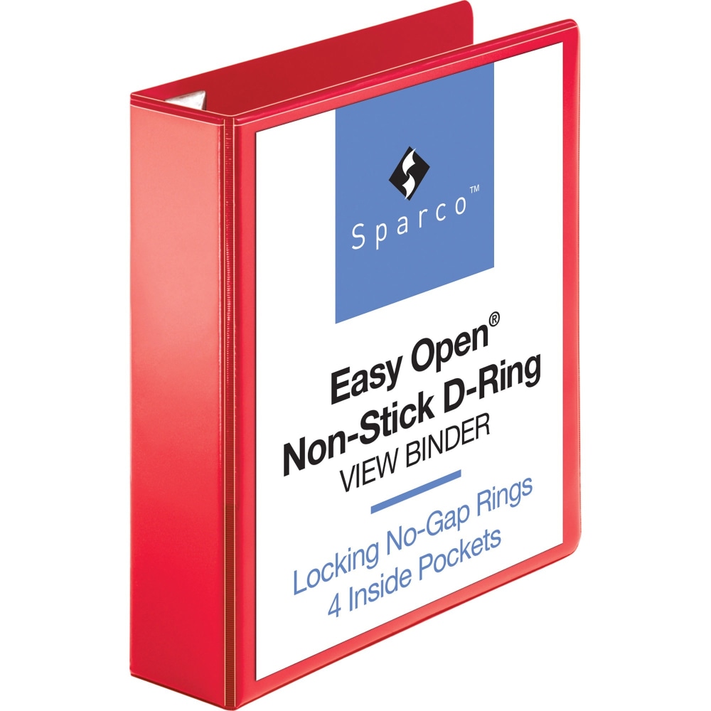 Business Source Red D-ring Binder - 2" Binder
