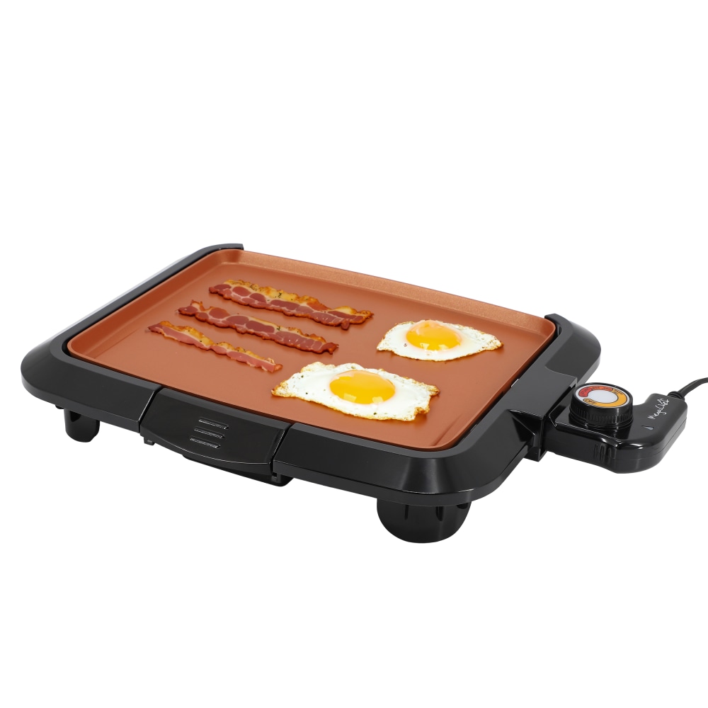 MegaChef Electric Grill With Copper Coating, 3”H x