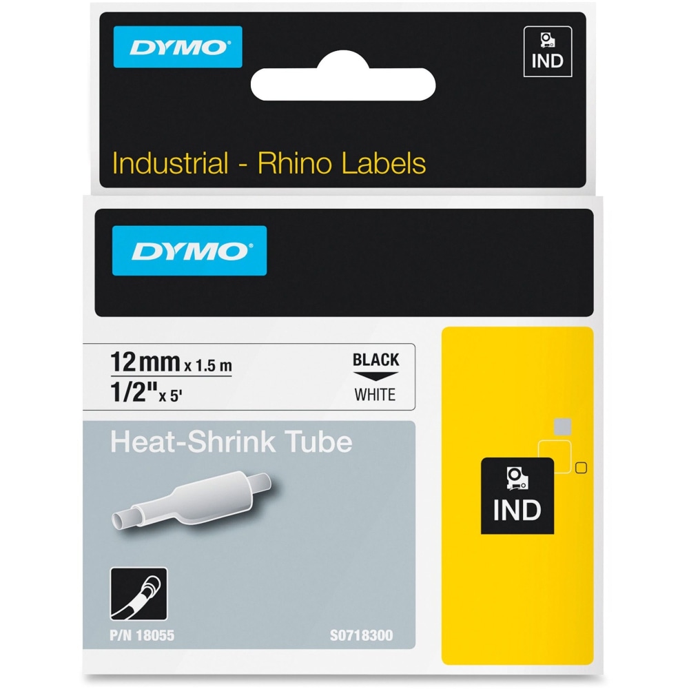 Dymo White Heat Shrink Tube - 15/32" Width