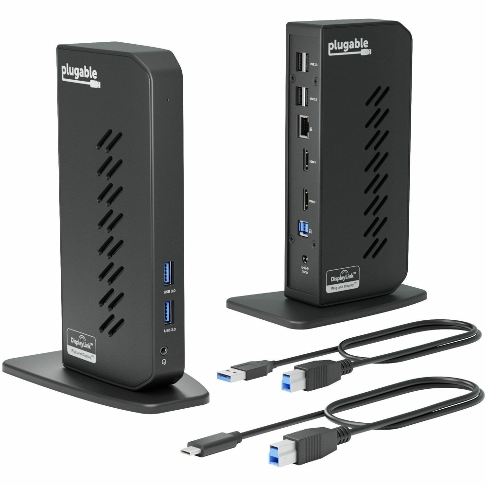 Plugable USB 3.0 and USB-C Universal Laptop Docking
