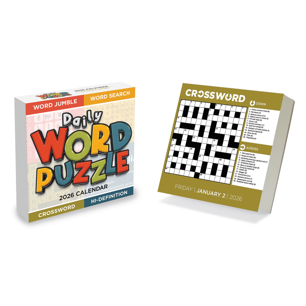 2026 TF Publishing Daily Desktop Box Calendar, 5-1/4"
