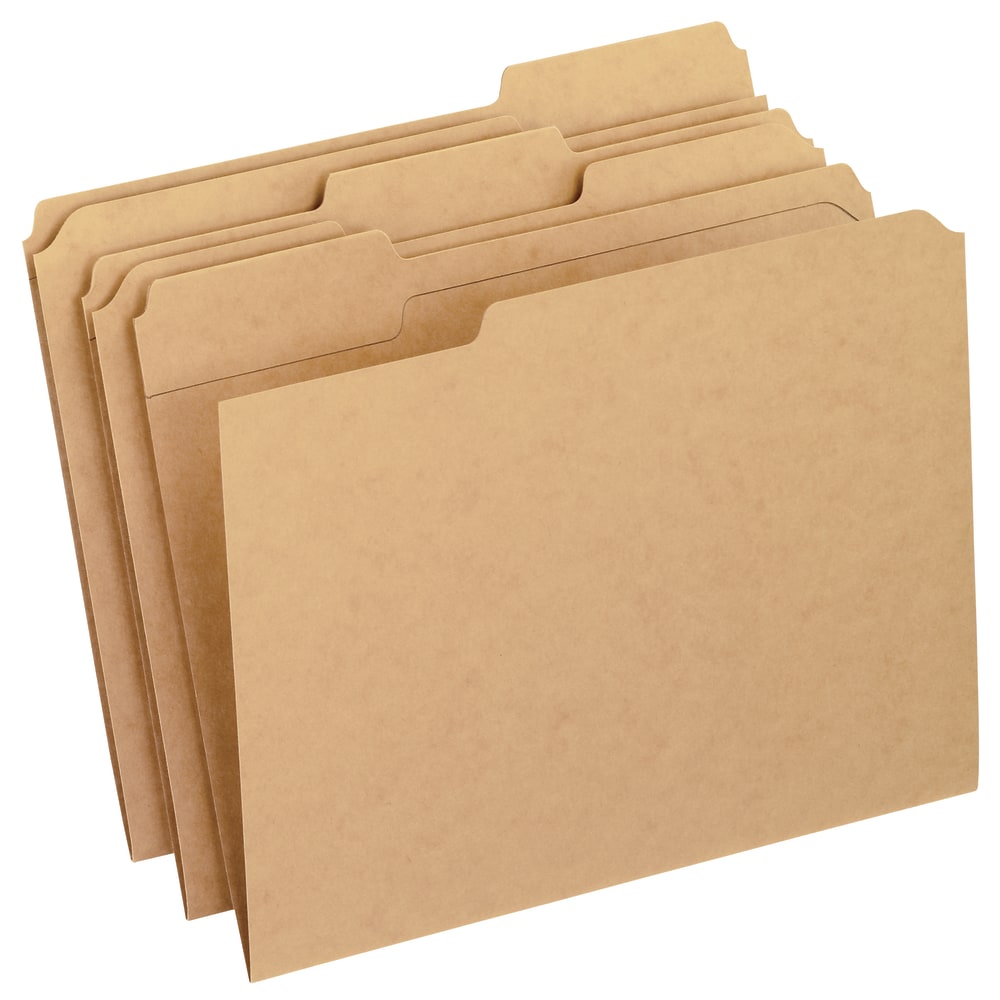 Pendaflex® File Folders, 1/3 Cut, Letter Size, Kraft,