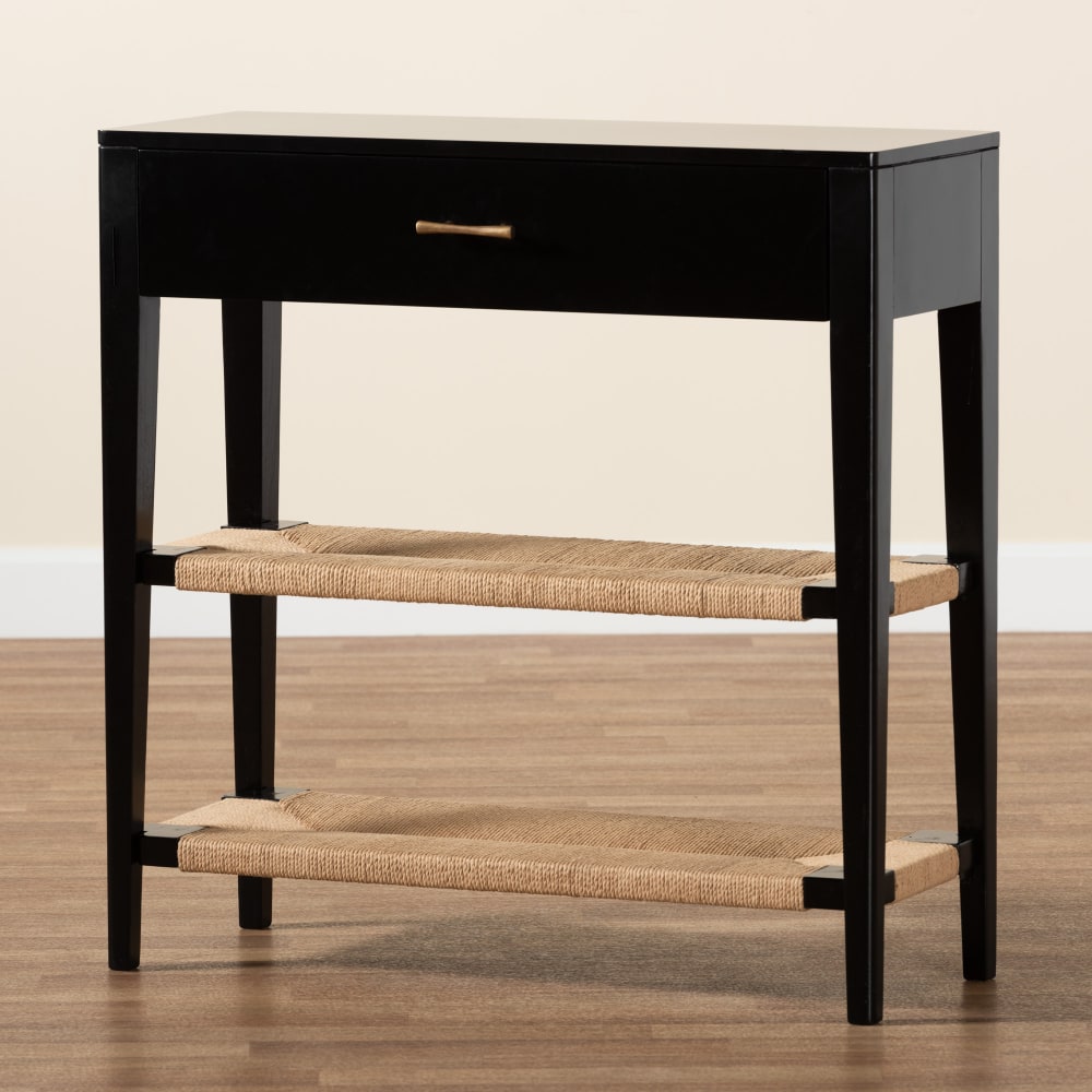 bali & pari Freya Modern Bohemian 1-Drawer Console