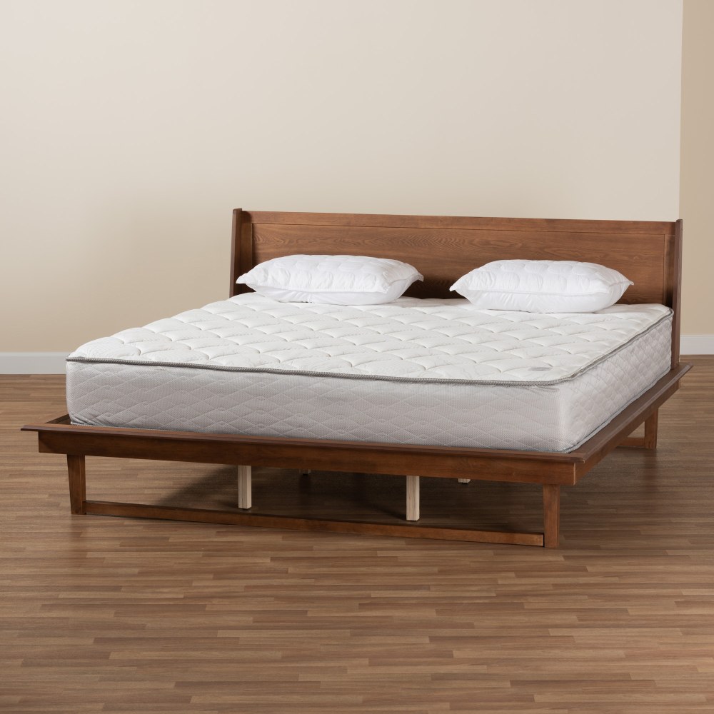 Baxton Studio Macayle Mid-Century Modern Queen Size Platform