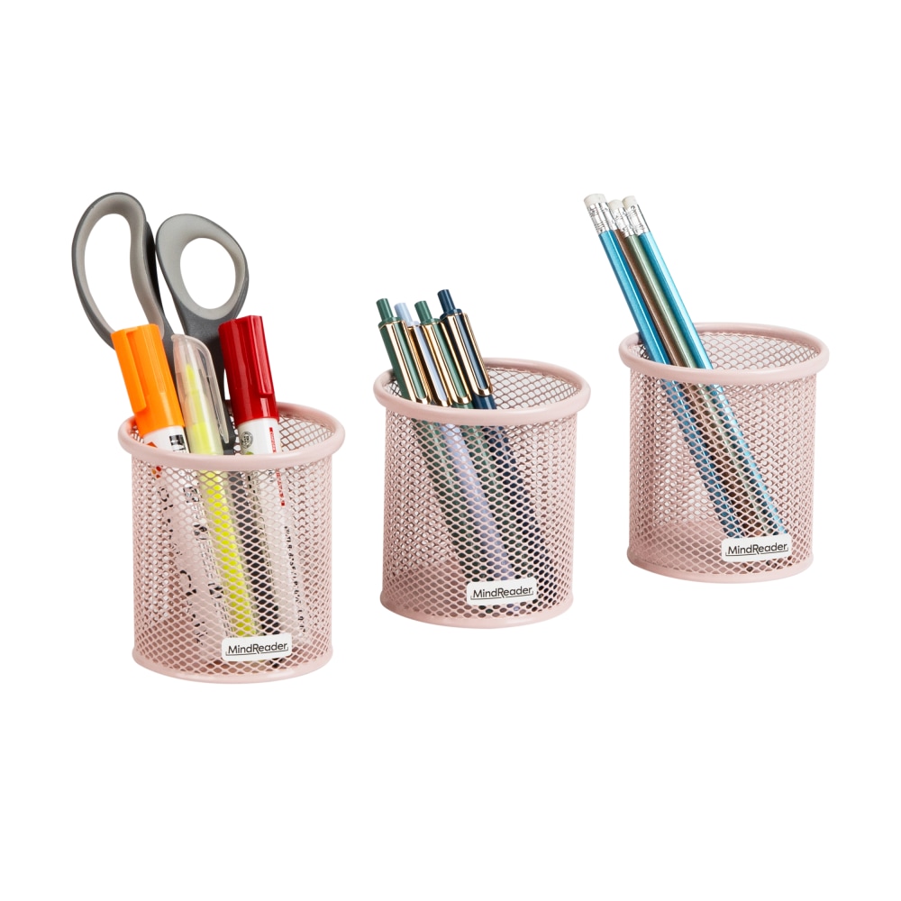Mind Reader Pen And Accessories Holders, 3-3/4"H x