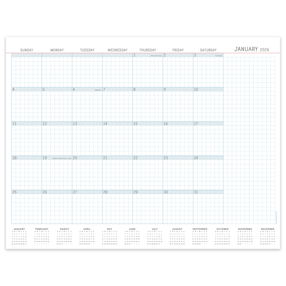 2026 TF Publishing Medium Desk Pad Blotter Calendar,