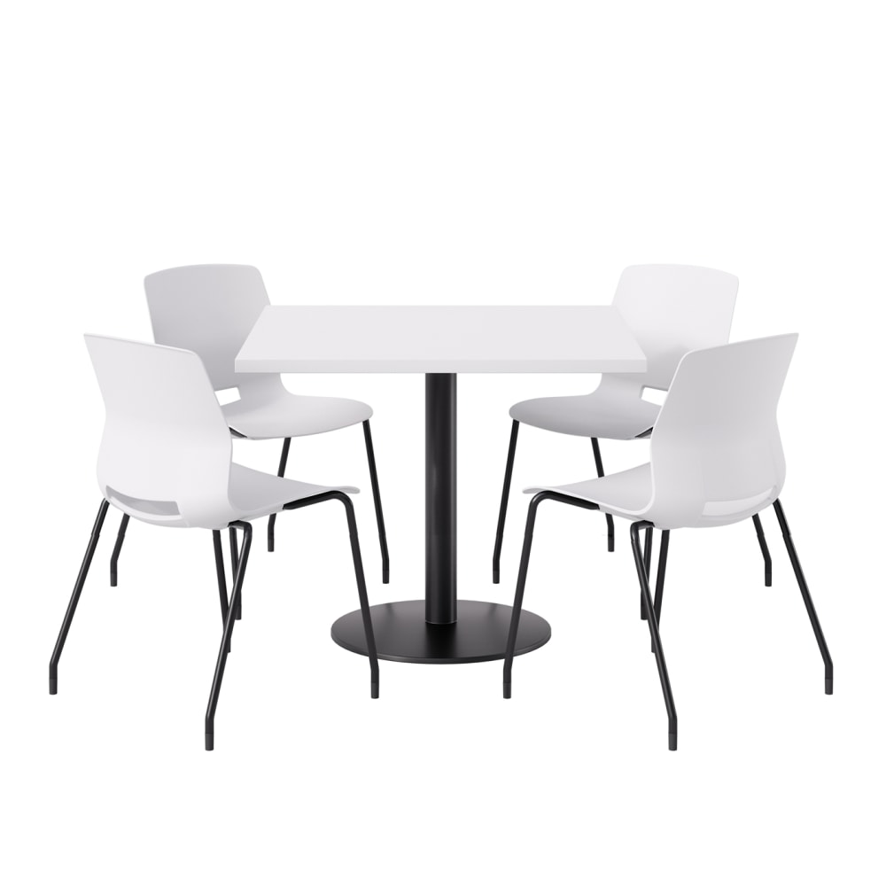 KFI Studios Proof Cafe Pedestal Table With Imme