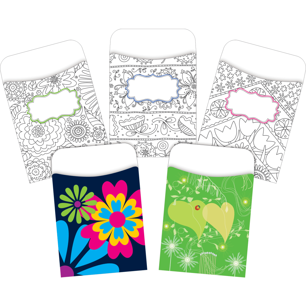 Barker Creek Peel & Stick Library Pockets, 3-1/2"