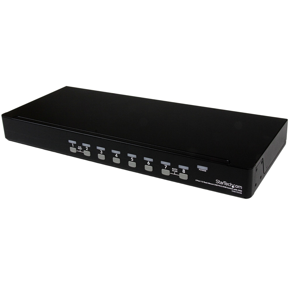 StarTech.com 8 Port 1U Rack mount USB PS/2