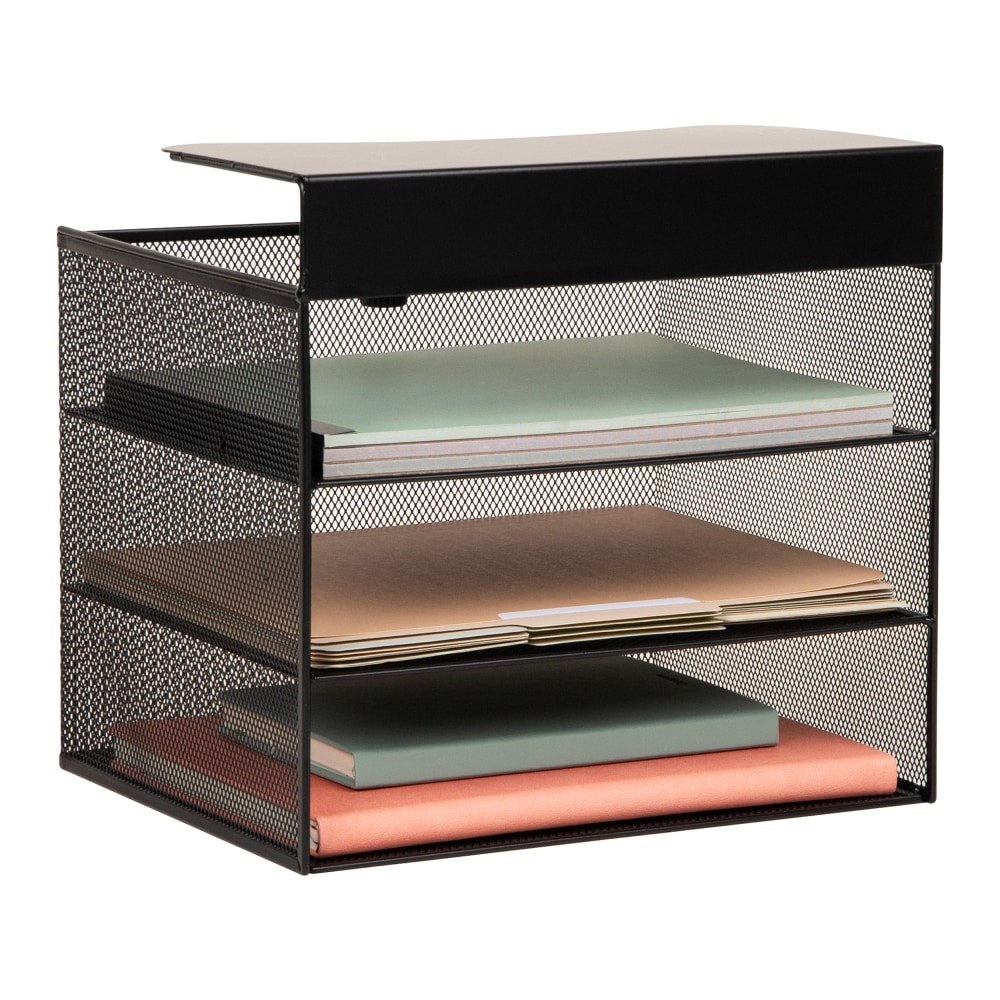 Mind Reader Slide-On Under Desk File Organizer, 11-1/2"H