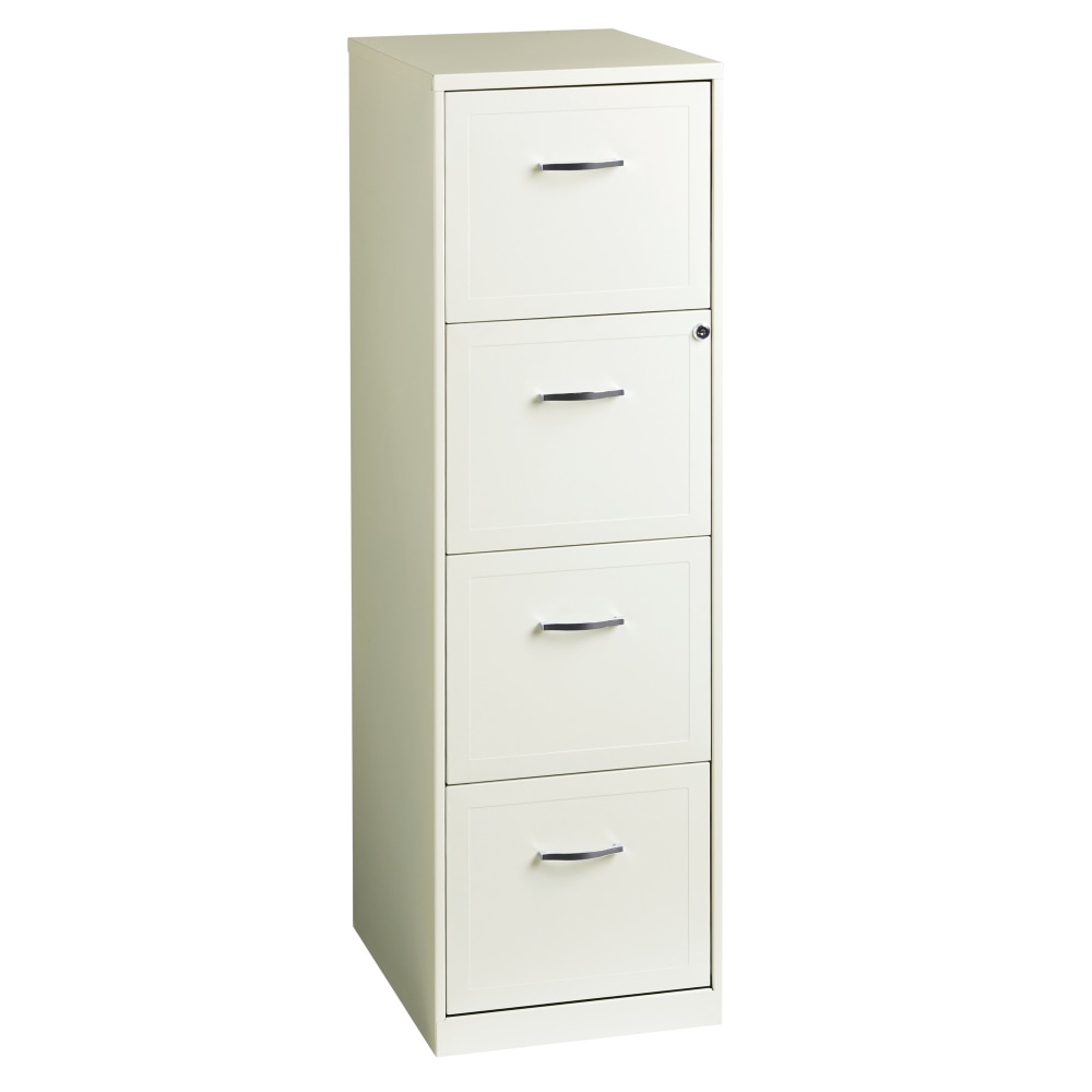 Realspace 18"D 4-Drawer Vertical Letter-Size File Cabinet,