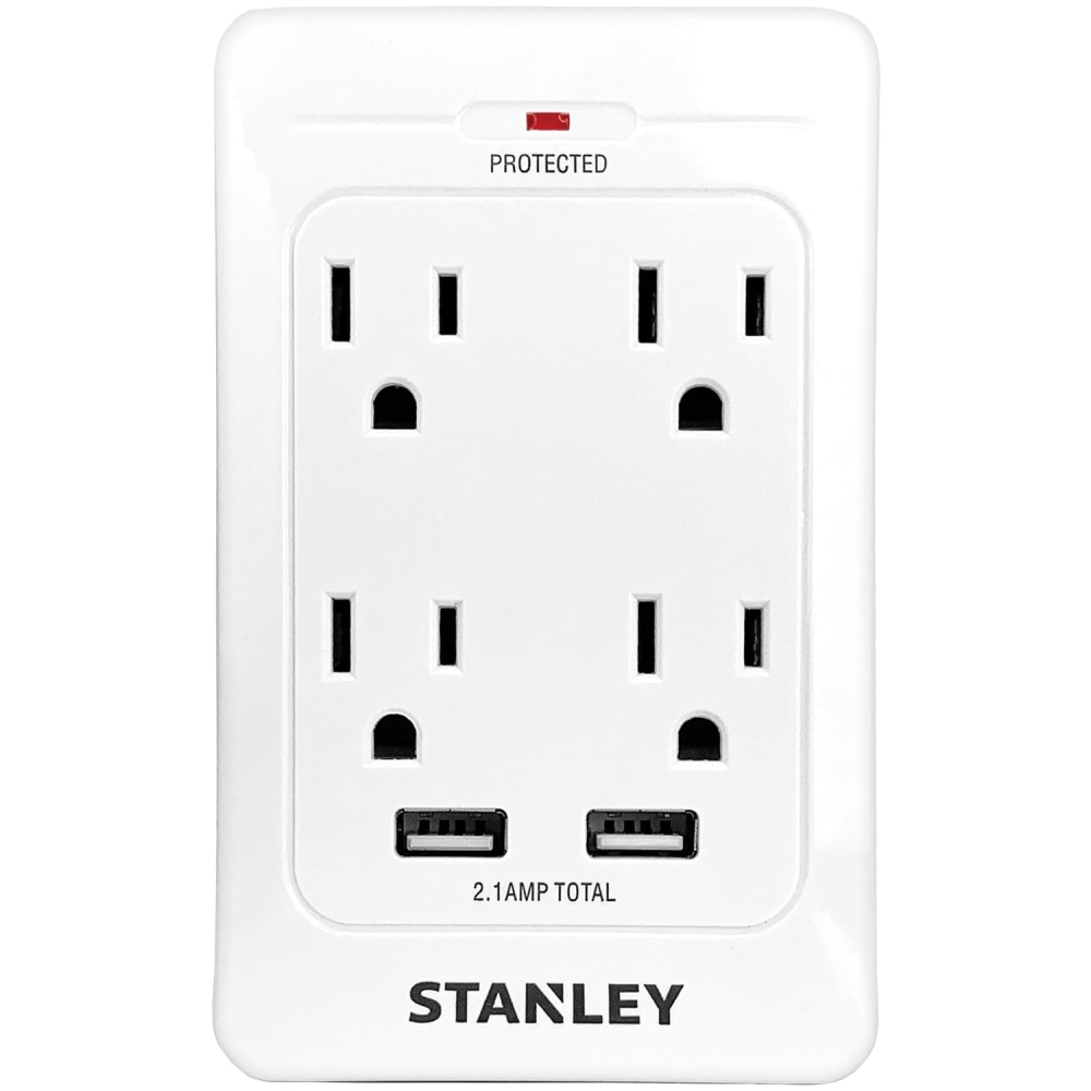 Stanley SurgeQuad 33202 4 AC Outlet And 2