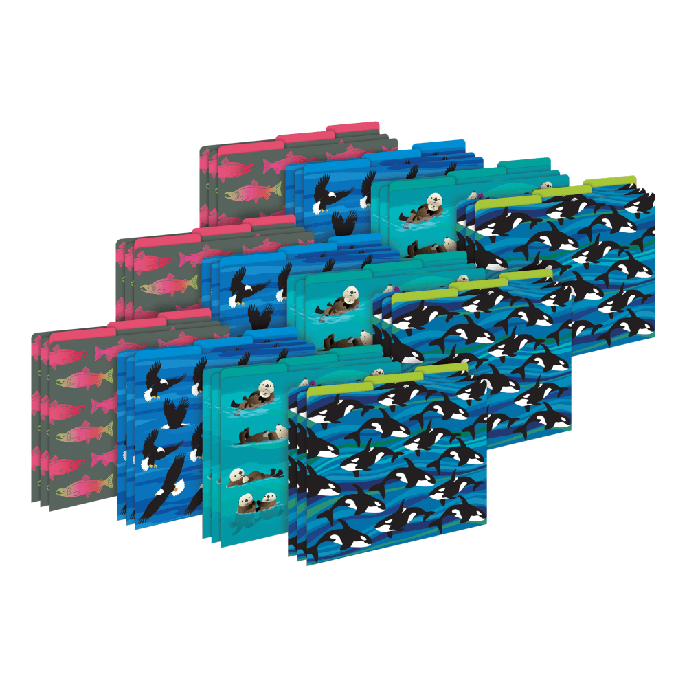 Barker Creek Tab File Folders, Letter Size, Sea