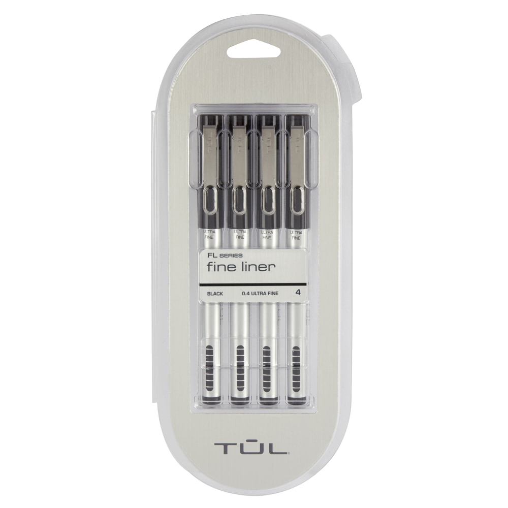 TUL® Fine Liner Felt-Tip Pens, Ultra-Fine, 0.4 mm,