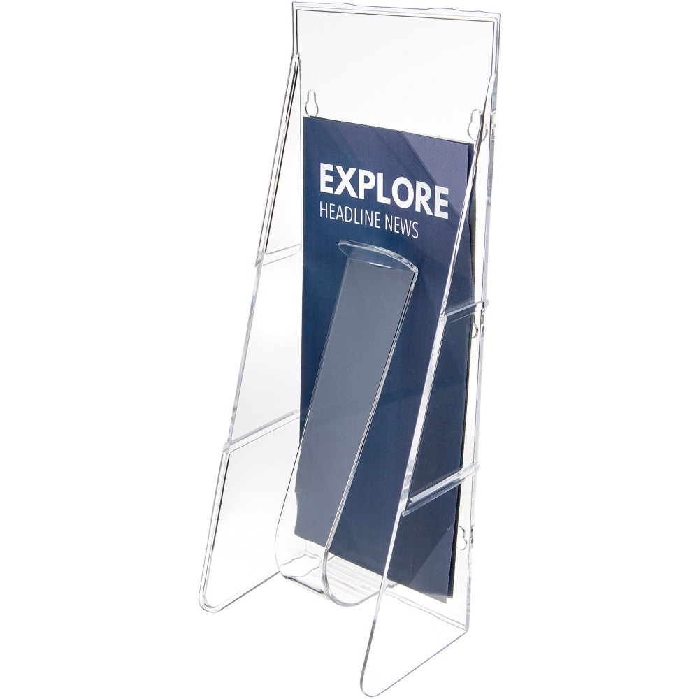 deflecto® Stand-Tall® Wall-Mount Literature Rack, Leaflet, 4.56w