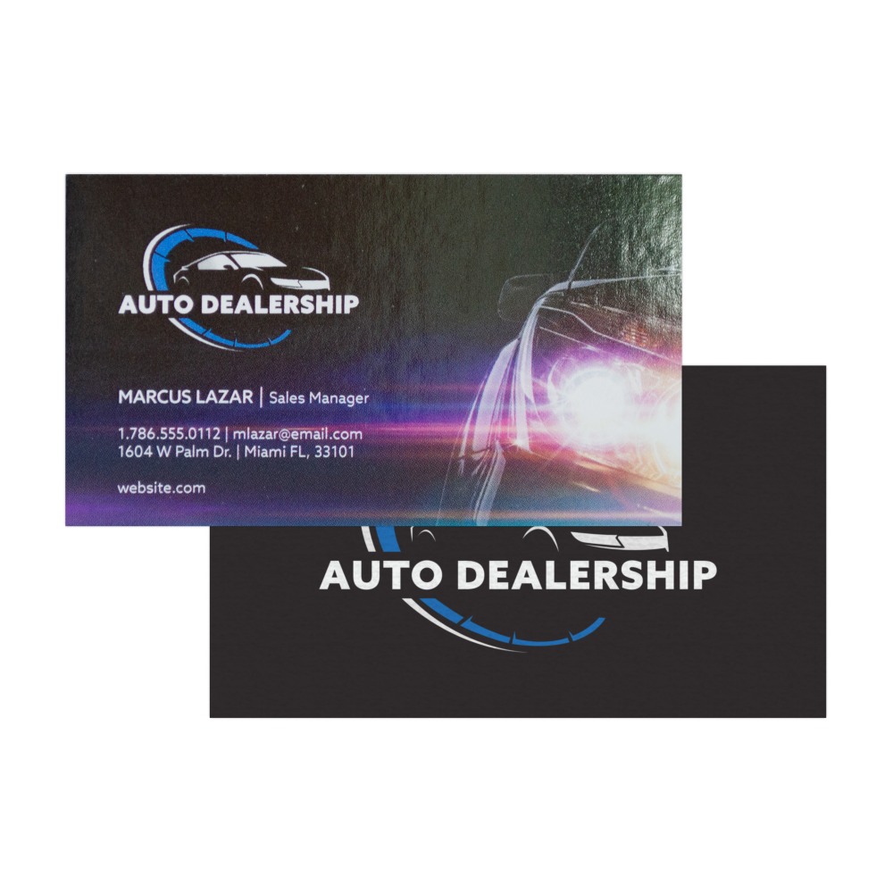 Full Color High Gloss Business Cards, 16 pt.