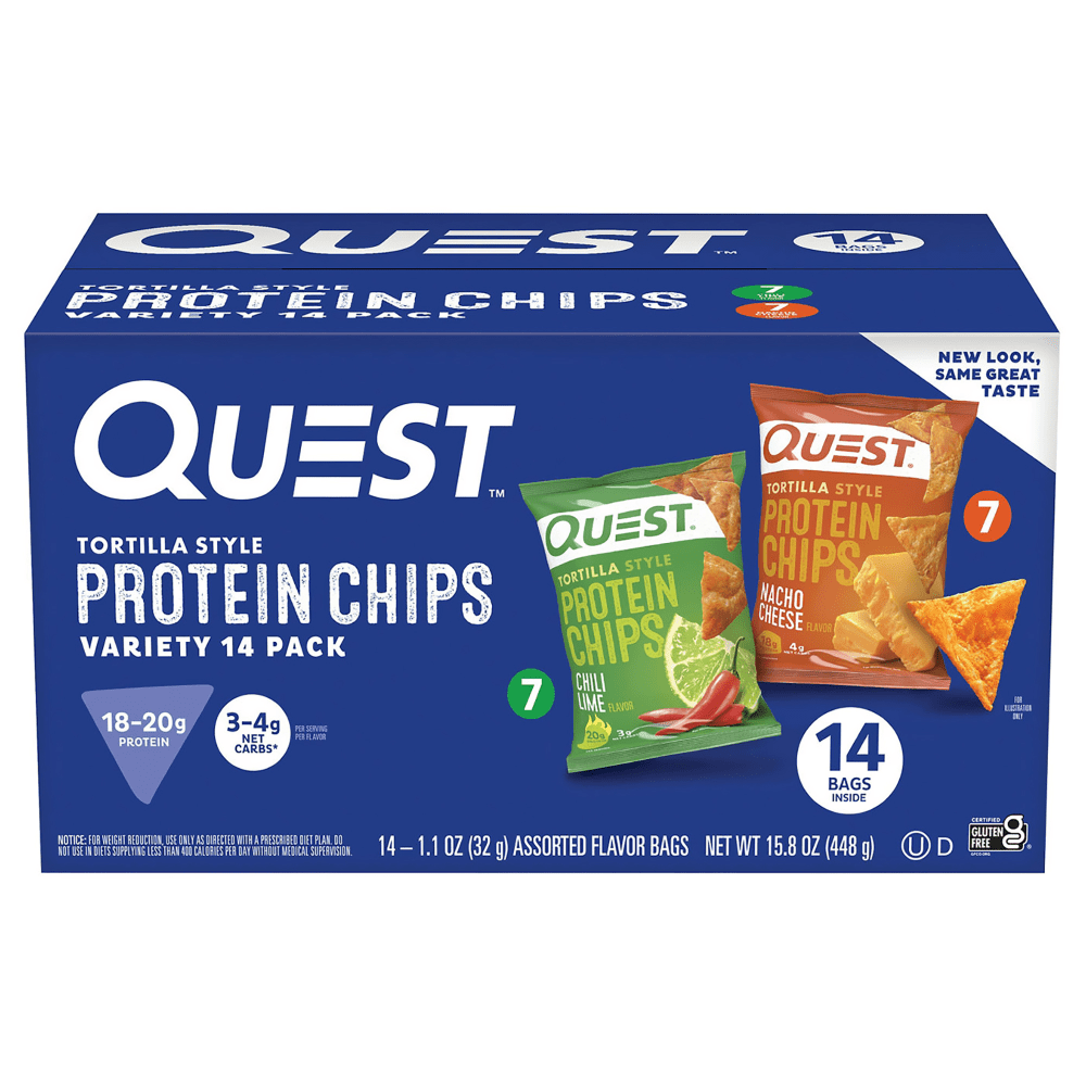 Quest Tortilla Style Protein Chip Variety Pack, 1.1