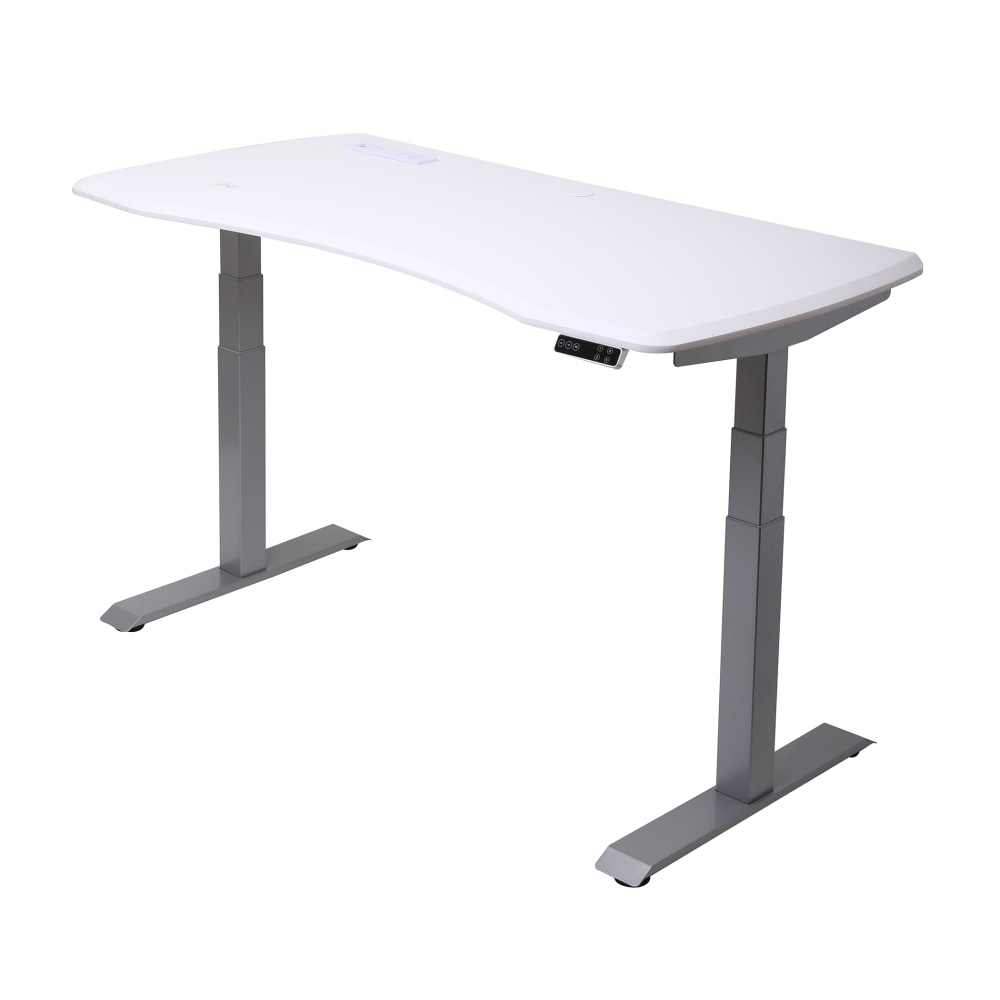 WorkPro® Electric 60"W Height-Adjustable Standing Desk with