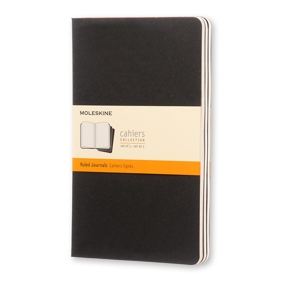 Moleskine Cahier Journals, 5" x 8-1/4", Ruled, 80