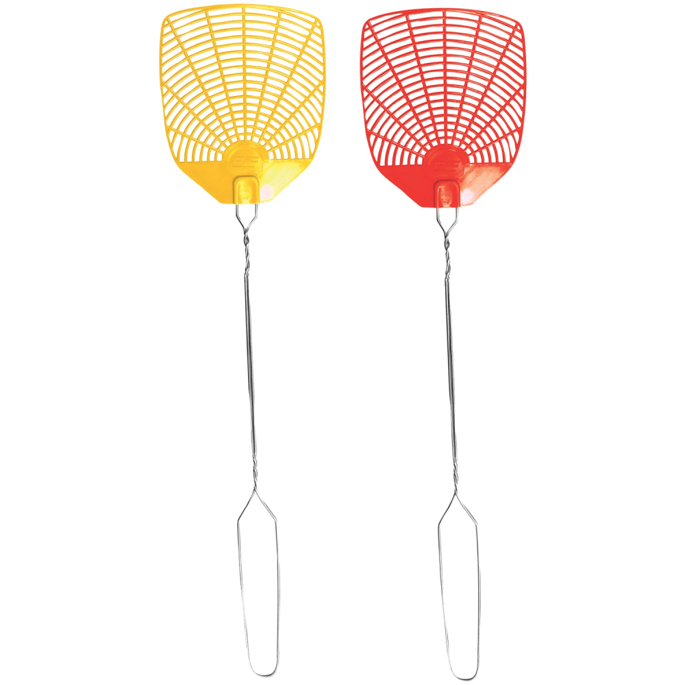 PIC® Wire Handle Fly Swatters, Assorted Colors, Pack