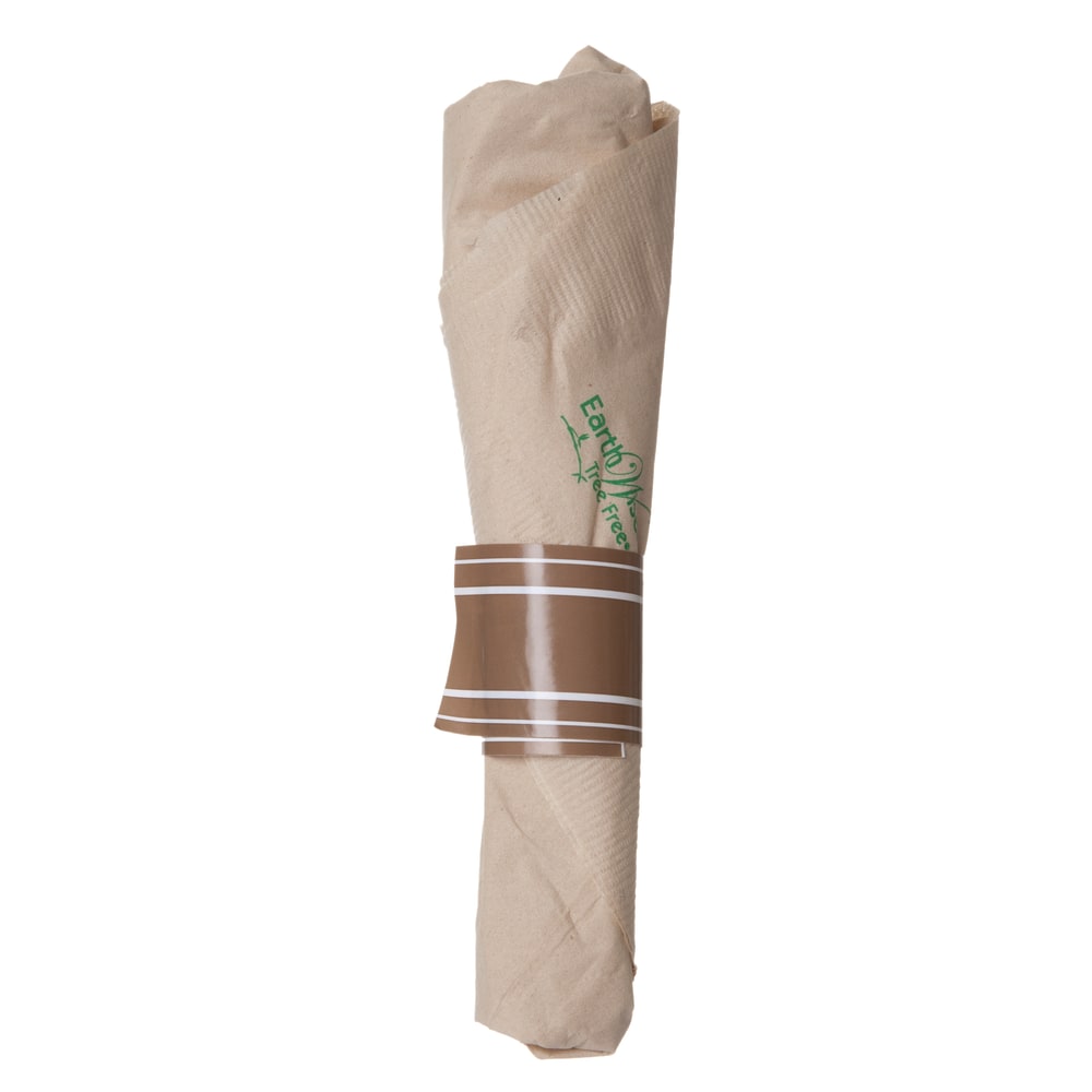 Eco-Products Vine Cutlery Kit Rolls, 7", Black, Pack