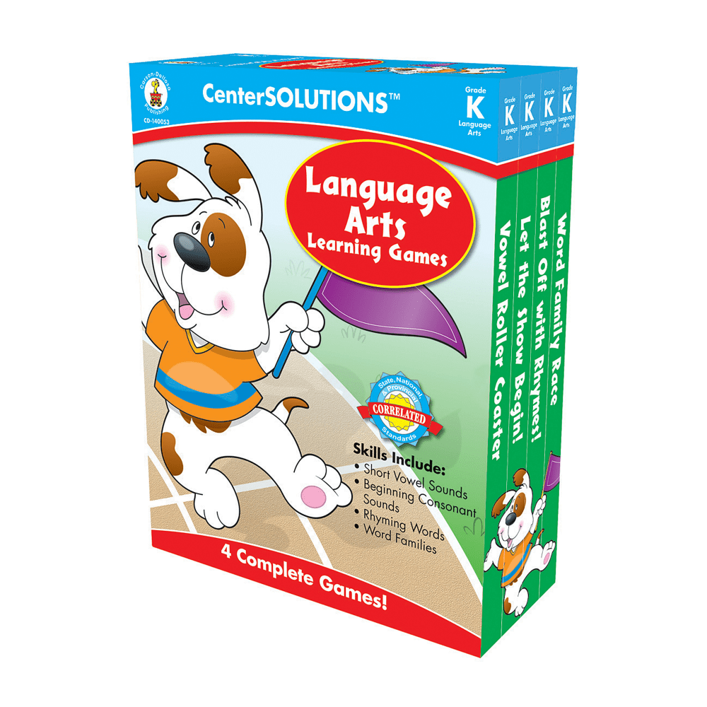 Carson-Dellosa CenterSOLUTIONS™ Learning Games, Language Arts,