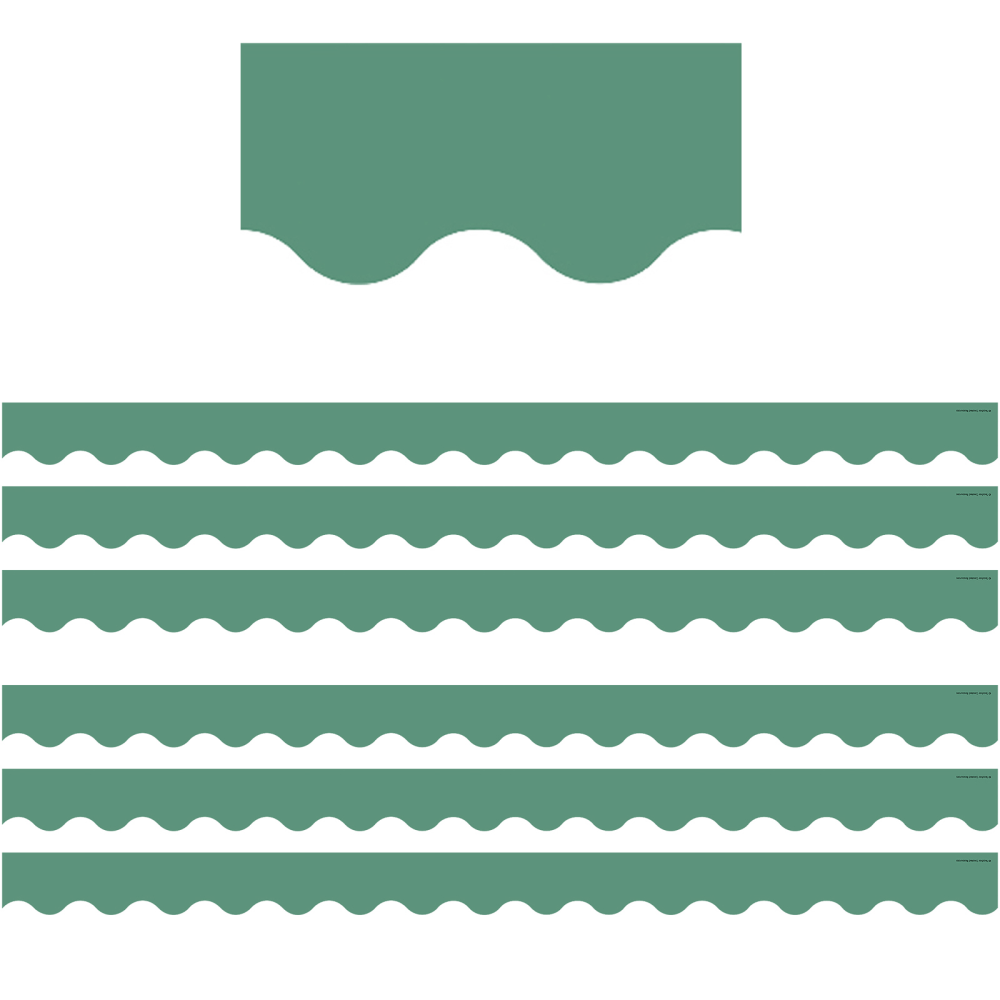 Teacher Created Resources Scalloped Border Trim, Eucalyptus