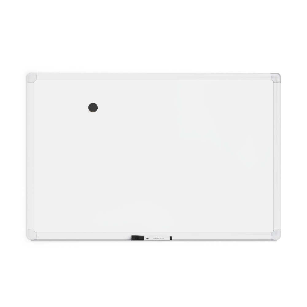 U Brands Magnetic Porcelain Steel Board, 36" X