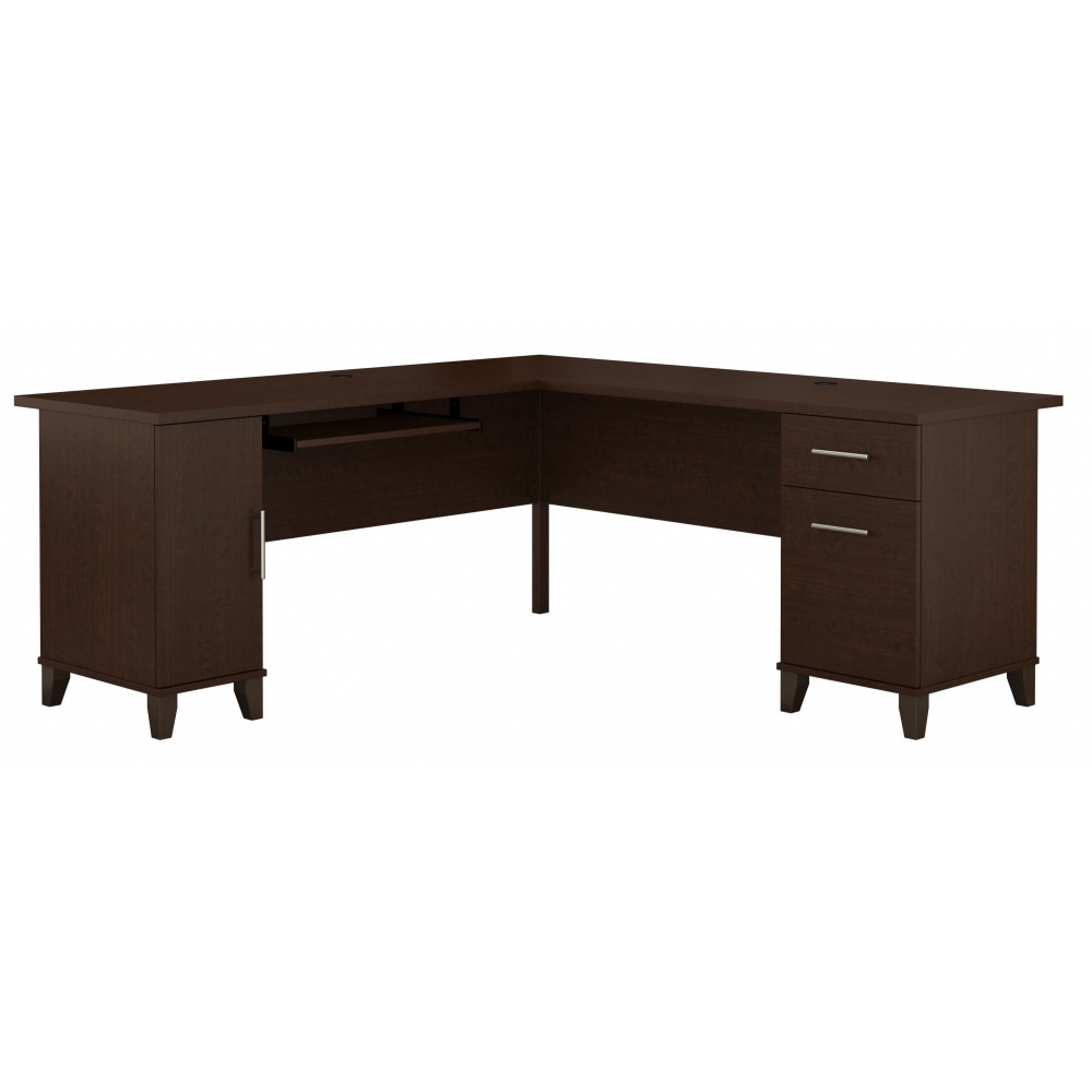 Bush Furniture Somerset 72"W L-Shaped Desk With Storage,