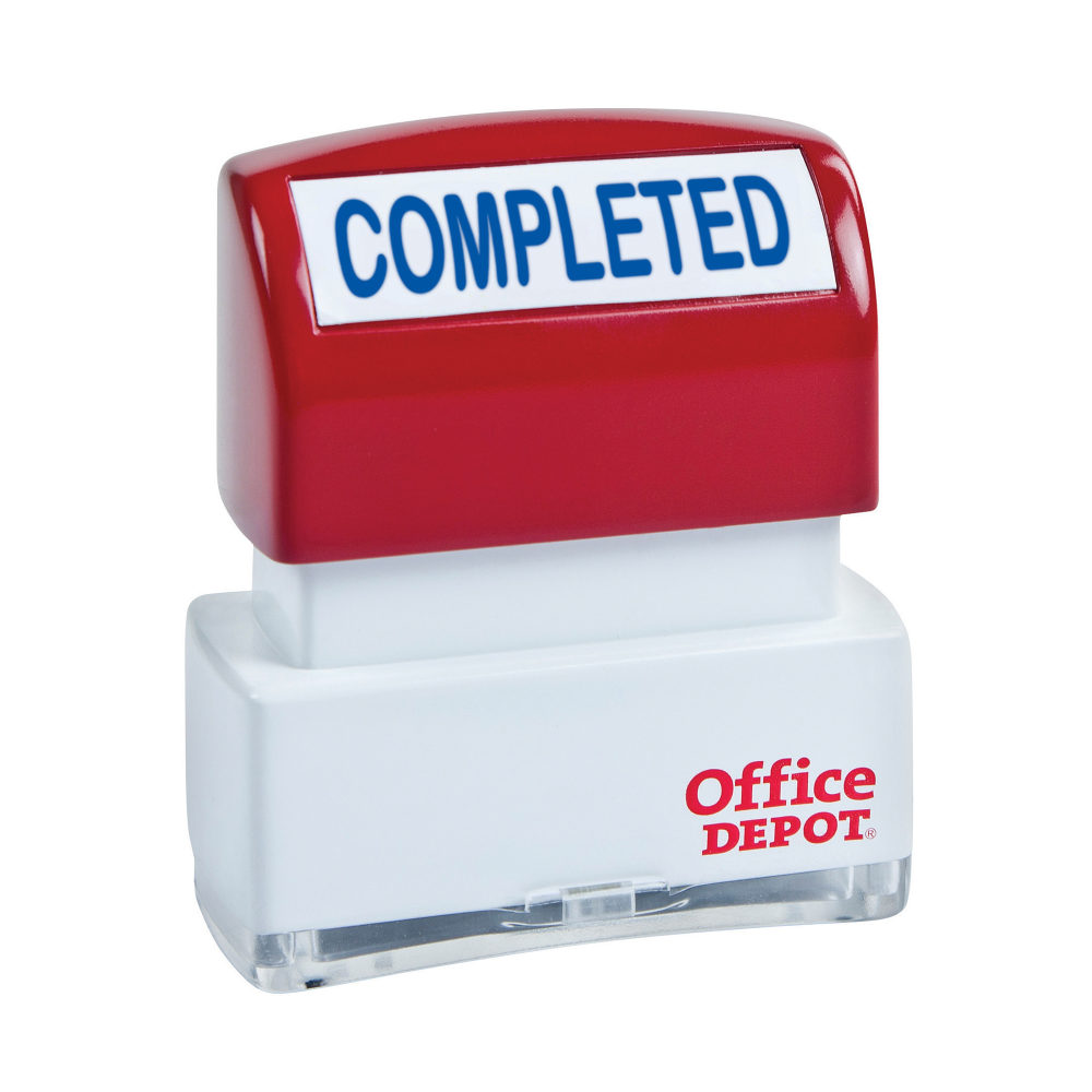 Office Depot® Brand Pre-Inked Message Stamp,