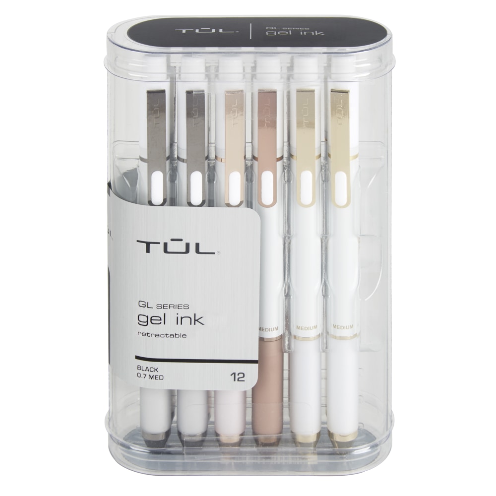 TUL® GL Series Retractable Gel Pens, Medium Point,