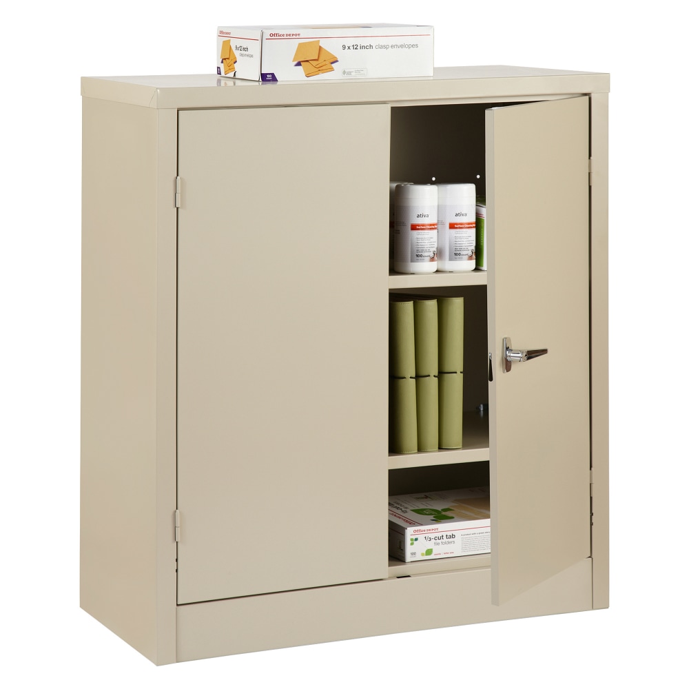 Realspace® Steel Storage Cabinet, 3 Shelves, 42"H x