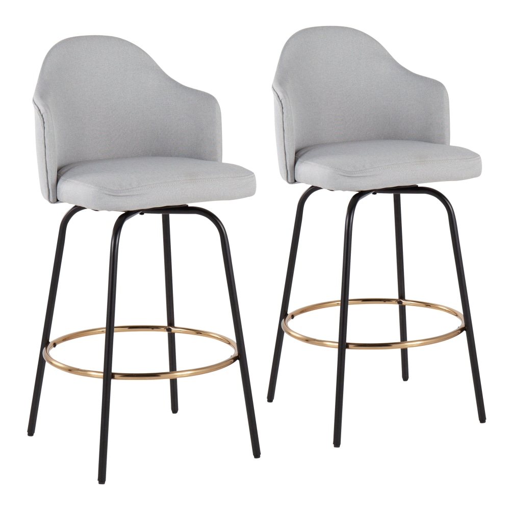 LumiSource Ahoy Fixed-Height Counter Stools, Light