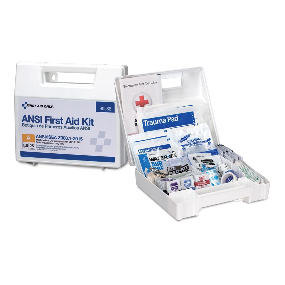 First Aid Only 25-Person First Aid Kit, White,