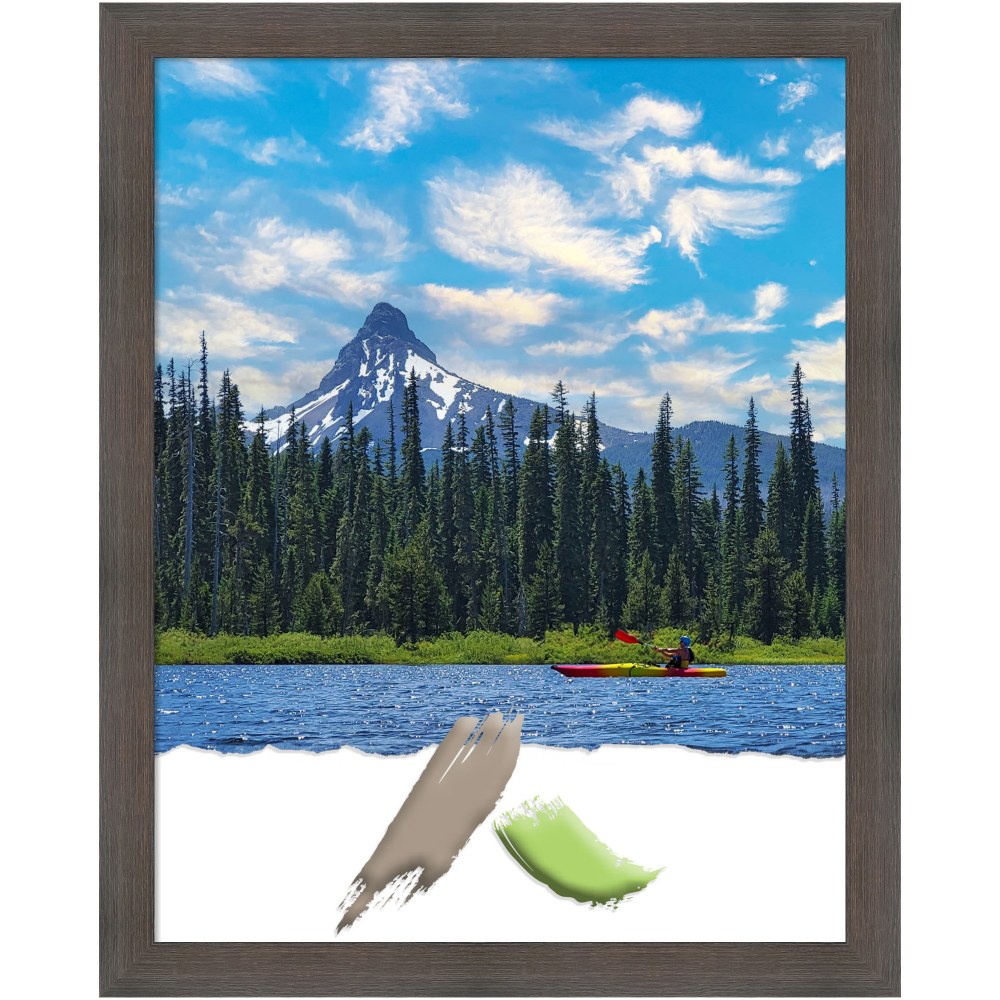 Amanti Art Hardwood Chocolate Picture Frame, 25" x