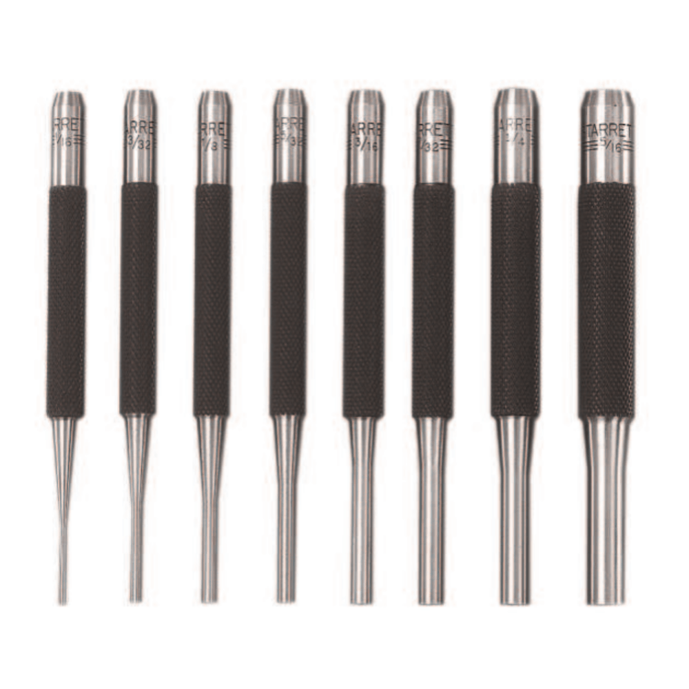 Drive Pin Punches, 4 in, 1/16 in tip,
